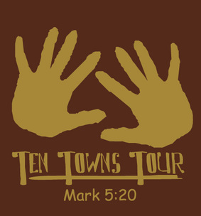 10 Town Tour Logo